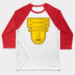 Golden Mask Face Baseball T-Shirt